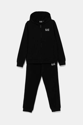 Detská tepláková súprava EA7 Emporio Armani čierna farba, 7B000031 AF10380