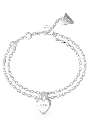 Guess Pôvabný dvojitý náramok All You Need is Love JUBB04211JWRH 18,5 cm