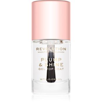 Makeup Revolution Plump & Shine lak na nechty s gélovým efektom priesvitný 10 ml