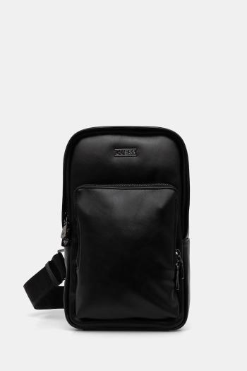 Ruksak Guess BOSTON pánsky, čierna farba, malý, jednofarebné, HMBOCA P5326