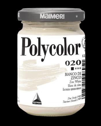 MAIMERI POLYCOLOR - Jemné vinylové farby 020 - zinc white, 140 ml