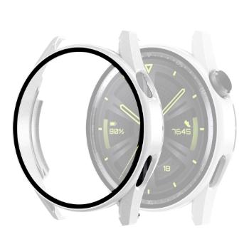 Plastový kryt s ochranným sklom pre Huawei Watch GT 3 46mm biely