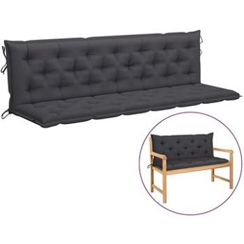 Poduška pre závesné hojdacie kreslo antracitová, 200 cm, textil (315040)