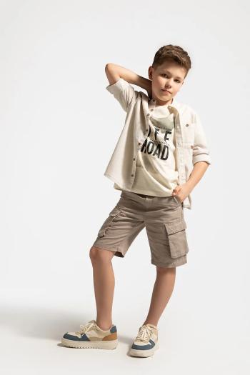 Šortky Coccodrillo béžová farba, WILD SAFARI BOY JUNIOR