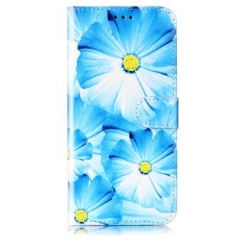 ART Peňaženkový kryt pre Honor 200 Smart 5G BLUE FLOWERS