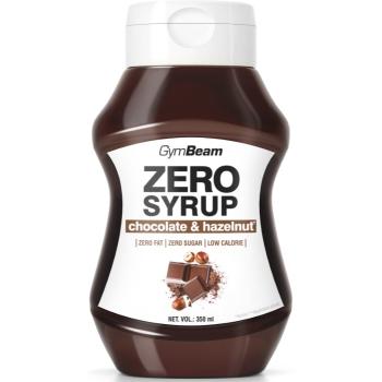 GymBeam Zero Syrup polevový sirup bez kalórií príchuť Chocolate & Hazelnut 350 ml