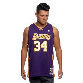 Mitchell & Ness Los Angeles Lakers #34 Shaquille O'Neal purple Swingman Jersey - XL