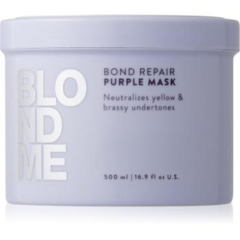 Schwarzkopf Professional Blondme Bond Repair Purple Mask maska na vlasy neutralizujúci žlté tóny 500 ml