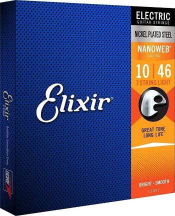 Elixir Nanoweb 12057 Light 7-String Struny pre elektrickú gitaru