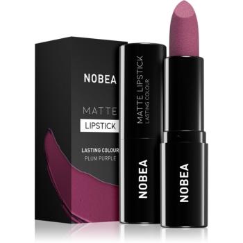 NOBEA Day-to-Day Matte Lipstick matný rúž odtieň Plum purple #M15 3 g