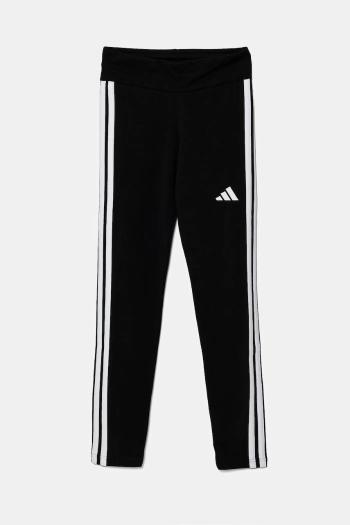 Detské legíny adidas čierna farba, s nášivkou, JD6473