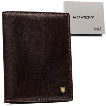 Elegantná pánska peňaženka z pravej kože s RFID - Rovicky