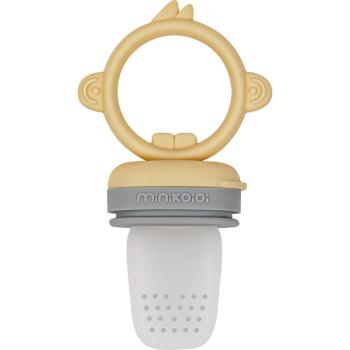 Minikoioi Feeder Teether Grey/ Yellow kŕmiace hryzadielko 1 ks