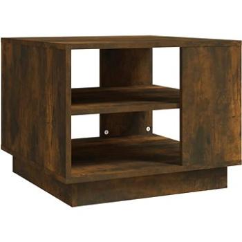 SHUMEE Konferenčný stolík dymový dub 55 × 55 × 43 cm drevotrieska, 813086