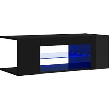 SHUMEE s osvetlením LED čierny s vysokým leskom 90 × 39 × 30 cm (804245)