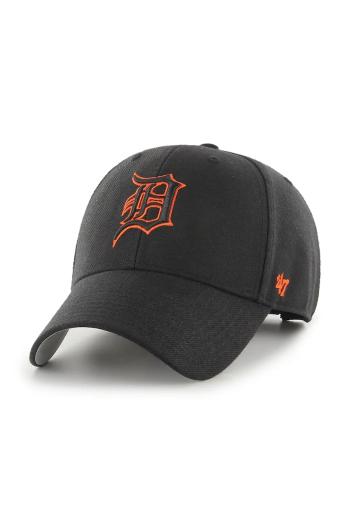 Šiltovka 47 brand MLB Detroit Tigers čierna farba, s nášivkou, B-MVP09WBV-BKB