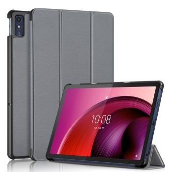 LEATHER Zaklápací kryt pre Lenovo Tab M10 5G šedý