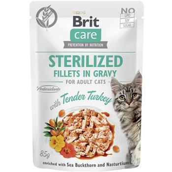 Brit Care Cat Sterilized Fillets in Gravy with Tender Turkey 85 g (8595602564996)