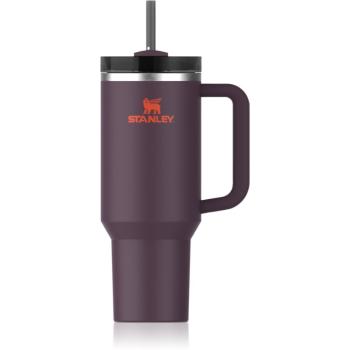 Stanley Quencher H2.O FlowState™ Tumbler tumbler z nehrdzavejúcej ocele s rúrkou Plum 1180 ml