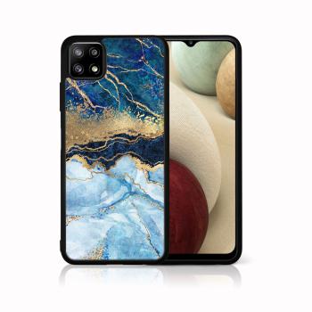 MY ART Silikónový kryt Samsung Galaxy A22 5G BLUE MARBLE (143)