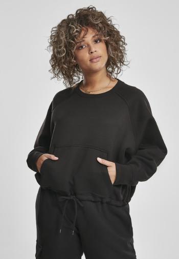 Urban Classics Ladies Oversized Short Raglan Crew black - 3XL