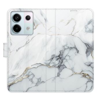 Flipové pouzdro iSaprio - SilverMarble 15 - Xiaomi Redmi Note 13 Pro+ 5G