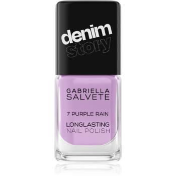 Gabriella Salvete Denim Story hosszantartó körömlakk árnyalat 07 Purple Rain 11 ml