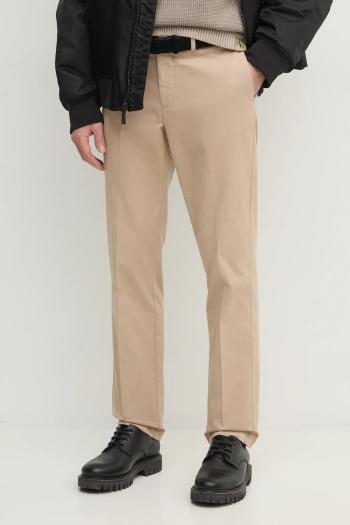 Nohavice Hackett London pánske, béžová farba, strih chinos, HM212488R