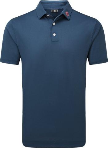 Footjoy Stretch Pique Solid Mens Dark Denim L Polo košeľa