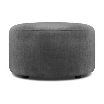 Debbie szürke bársony puff, ø 68 cm - Mazzini Sofas