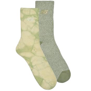 New Balance  TIE DYE MIDCALF SOCKS 2 PACK  Ponožky Kaki