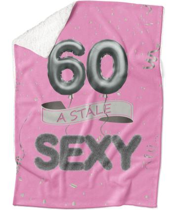 Deka Stále sexy – Ružová (vek: 60, Podšitie baránkom: ÁNO)