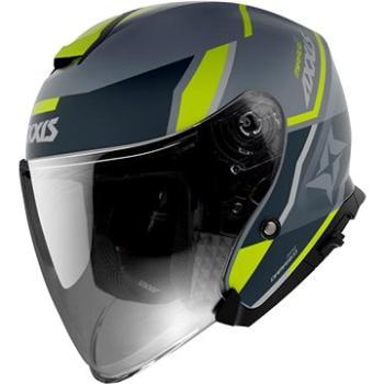 Axxis Mirrage SV ABS Damasko, otvorená helma fluor yellow matt (MOTO32201nad)
