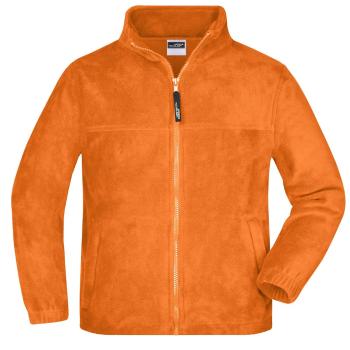 James & Nicholson Detská fleece mikina JN044k - Oranžová | XS