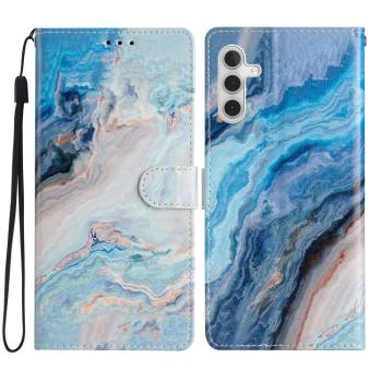 ART Peňaženkový kryt pre Samsung Galaxy A35 5G BLUE MARBLE