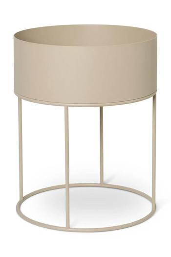Kvetináč s rámom ferm LIVING Plant Box 40 x 50 cm béžová farba