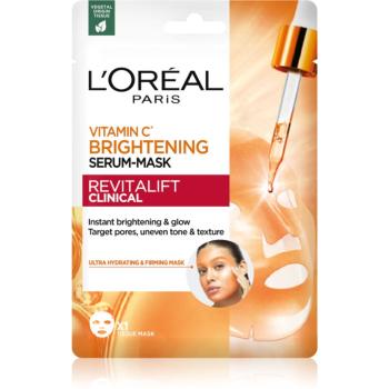 L’Oréal Paris Revitalift Clinical rozjasňující pleťová maska s vitaminem C 26 g