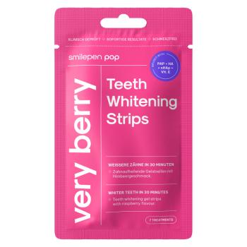 SMILEPEN Pop Bieliace pásky Very Berry 7 x 2 kusy