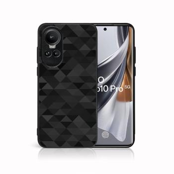 MY ART Ochranný kryt pre Oppo Reno10 5G / Reno10 Pro 5G BLACK TRIANGLES (232)