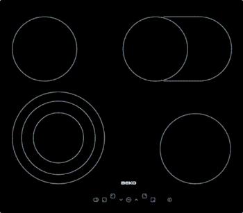 Sklokeramická varná doska Beko HIC64404T