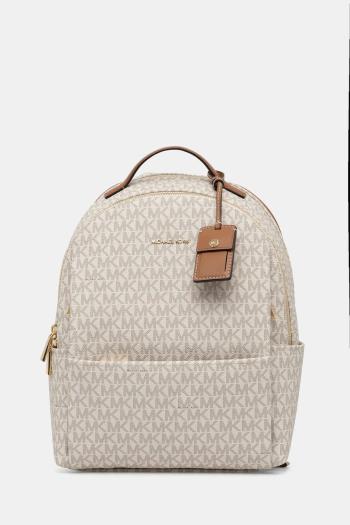 Ruksak MICHAEL Michael Kors SABLE dámsky, béžová farba, malý, vzorovaný, 30T5G3XB2B