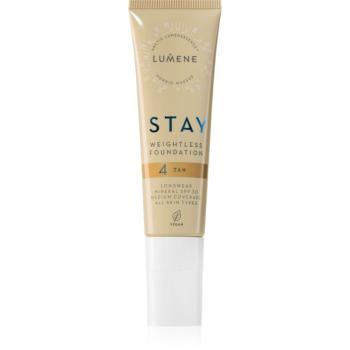 Lumene Stay Weightless tekutý mejkap s matným finišom SPF 30 odtieň 4 Tan 30 ml