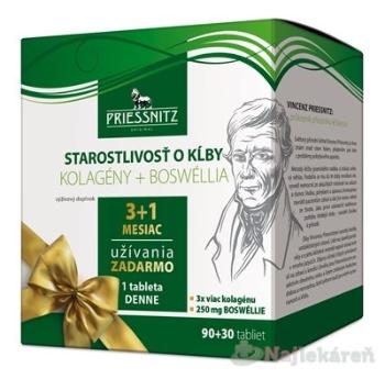 PRIESSNITZ Kolagény + Boswellia Starostlivosť o kĺby 90+30 tabliet