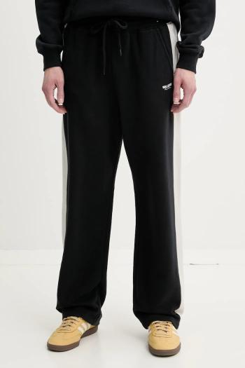 Tepláky Hollister Co. čierna farba, vzorované, KI334-5012