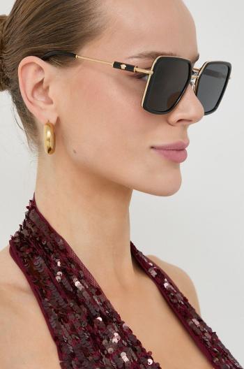 Slnečné okuliare Versace dámske, čierna farba