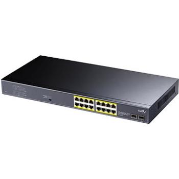 CUDY 16-Port Gigabit PoE+ Switch with 2 Gigabit SFP ports 200W (GS1020PS2 )