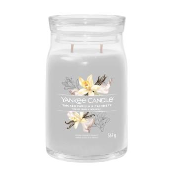 Yankee Candle Aromatická sviečka Signature sklo veľké Smoked Vanilla & Cashmere 567 g