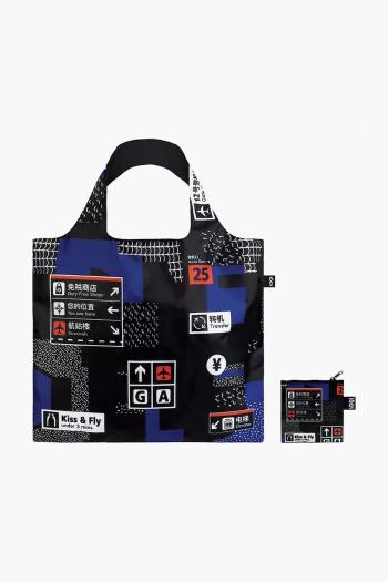 Vodeodolná cestovná taška LOQI Icons Bag Airport viac farieb