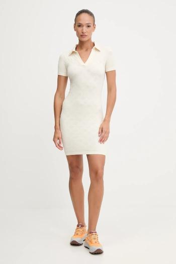Šaty Guess PEONY béžová farba, mini, priliehavé, V5YK05 Z3OA0