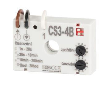 Časový spínač ELEKTROBOCK CS3-4B pre ventilátory s oneskorením bez nulového vodiča